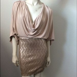 Sky Dress Drape Top Sequin Skirt